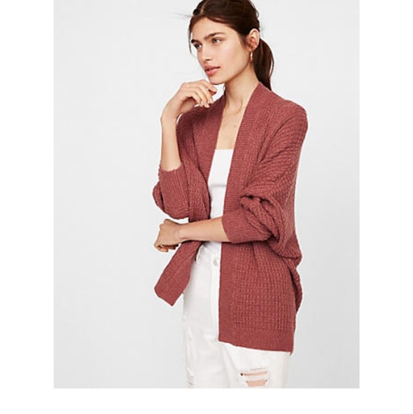 Grey Stitched Textured Cover Up Cardigan - Picture 4 of 4